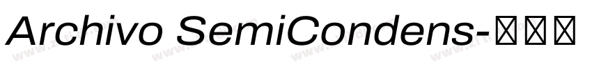 Archivo SemiCondens字体转换